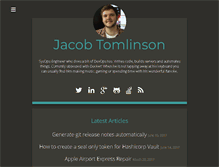 Tablet Screenshot of jacobtomlinson.co.uk